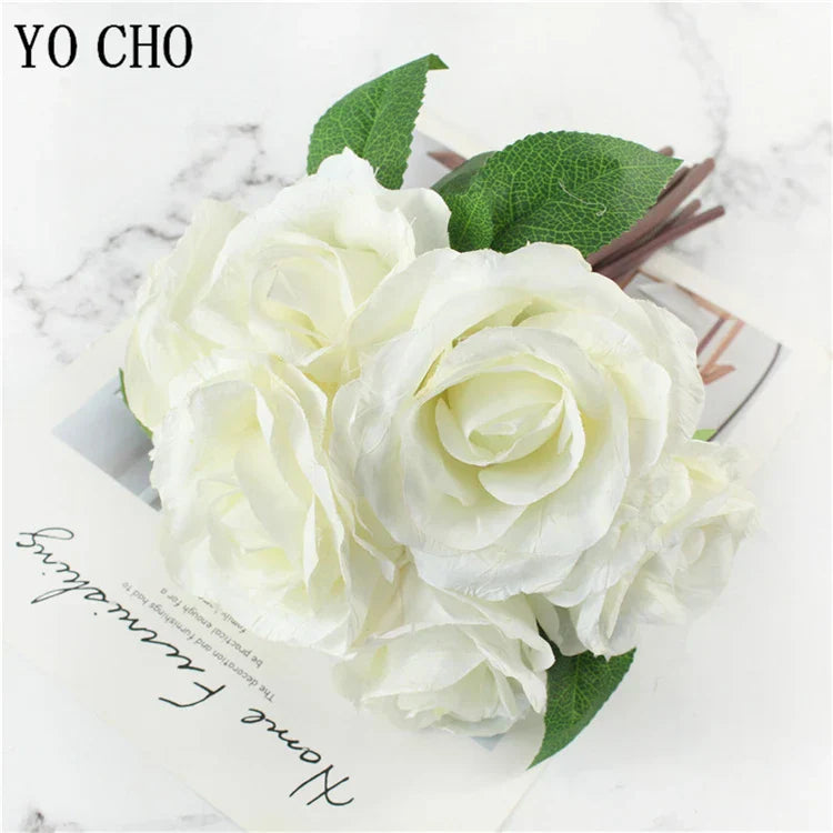 Lisslune | Large Peony Silk Flower Bouquet Set