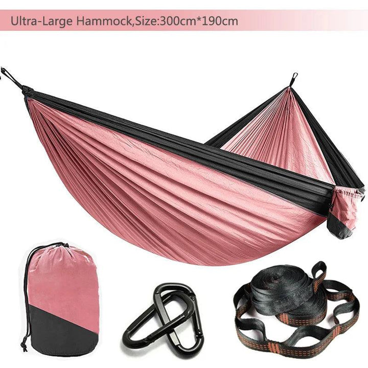 Lisslune | Zowee Ultimate Adventure Hammock Set with Tree Straps & Heavy Carabiners | Ultra-Durable Parachute Nylon