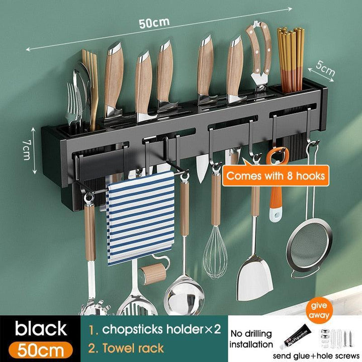 Lisslune | Slim adjustable aluminum kitchen organizer for effortless elegance