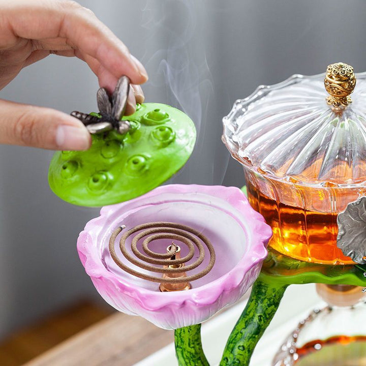 Lisslune | Mystic Lotus Incense Teapot