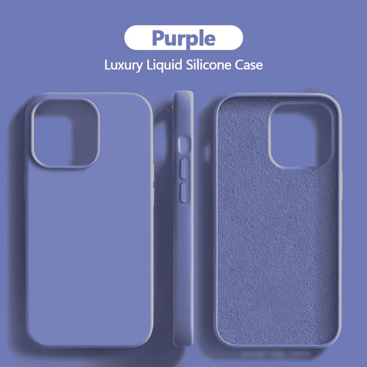 Lisslune | Liquid silicone case shockproof for iPhone 15 14 13