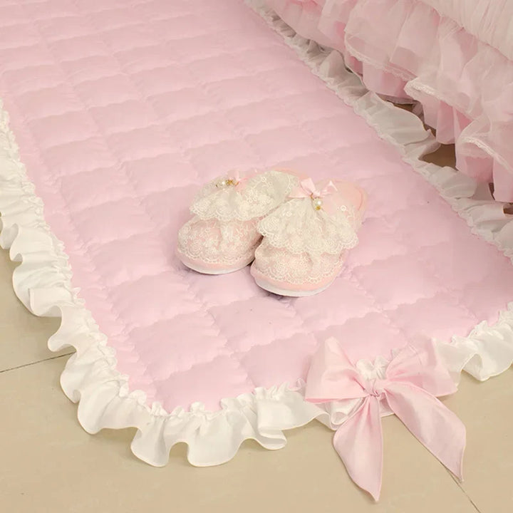 Rynx Super Sweet Rug romantic rugs for the living room bows living room rug bedroom rugs frill rug for bedroom sofa mat