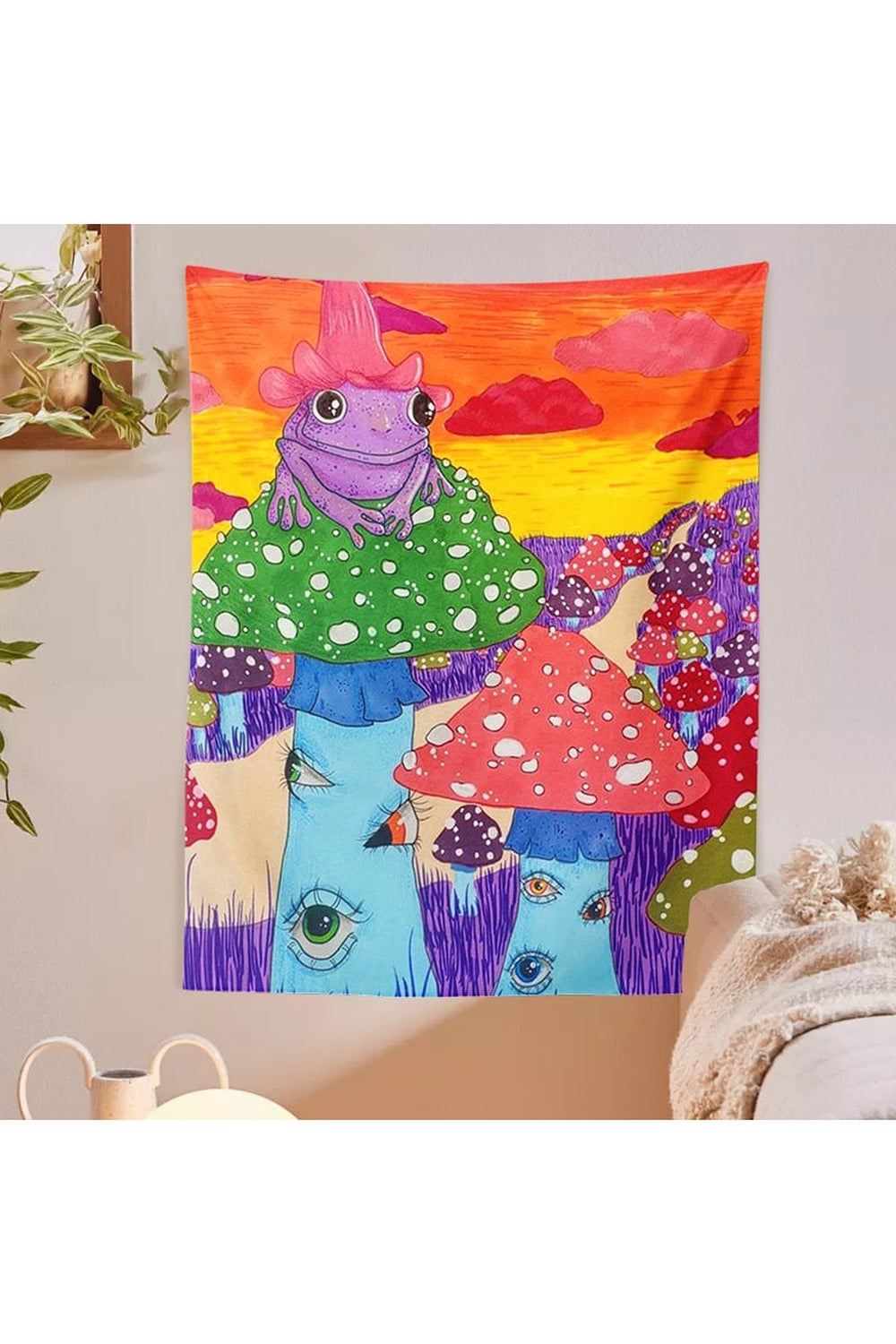 Lisslune | Frogs World Psychedelic Tapestry