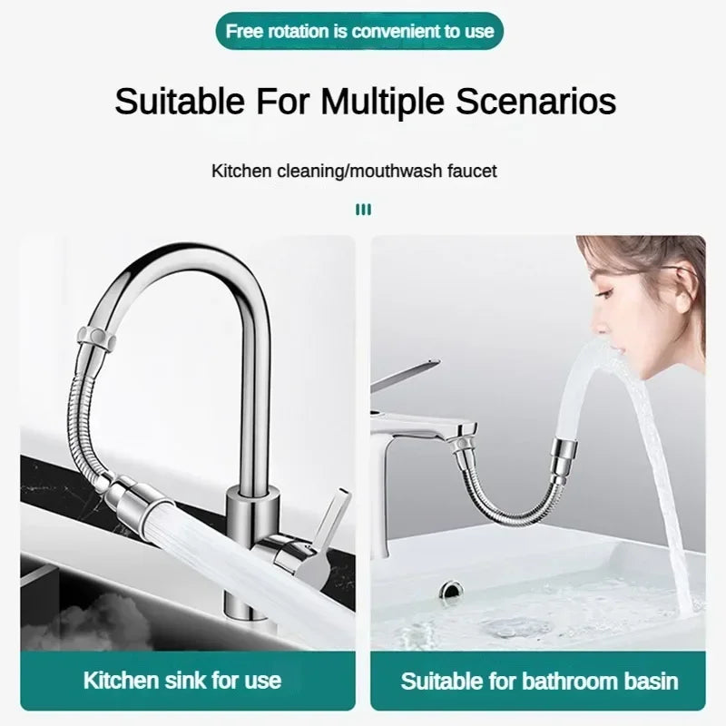 Lisslune | Universal Flexible Adjustable Kitchen Faucet Extender Nozzle