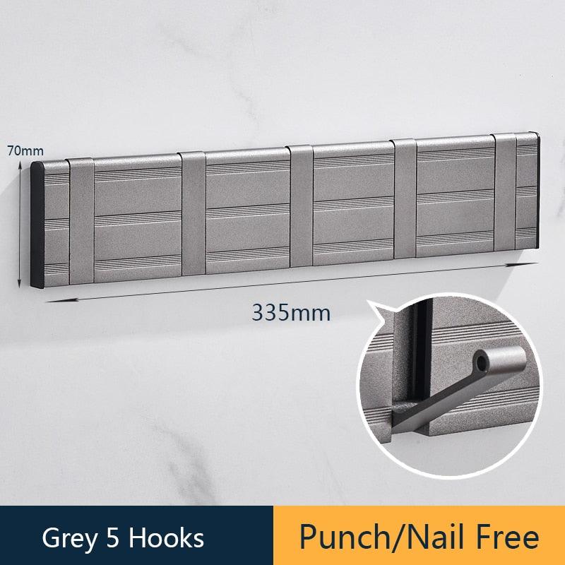 Lisslune | Modern Electroplated Aluminium Wall Hook Set - Elegant Storage Solution