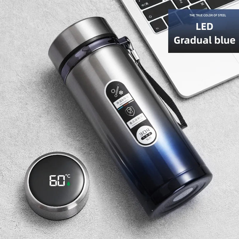 Lisslune | 800ml-1L Stainless Steel Thermos – Portable Vacuum Flask with LED Temperature Display