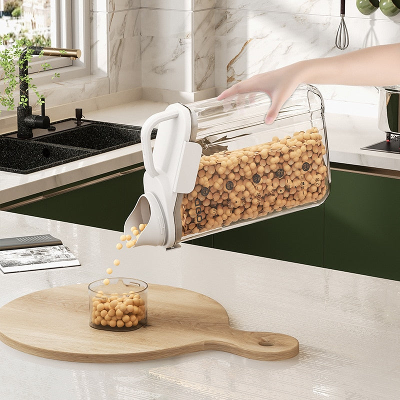 Lisslune | Transparent Measuring Food Storage Dispenser