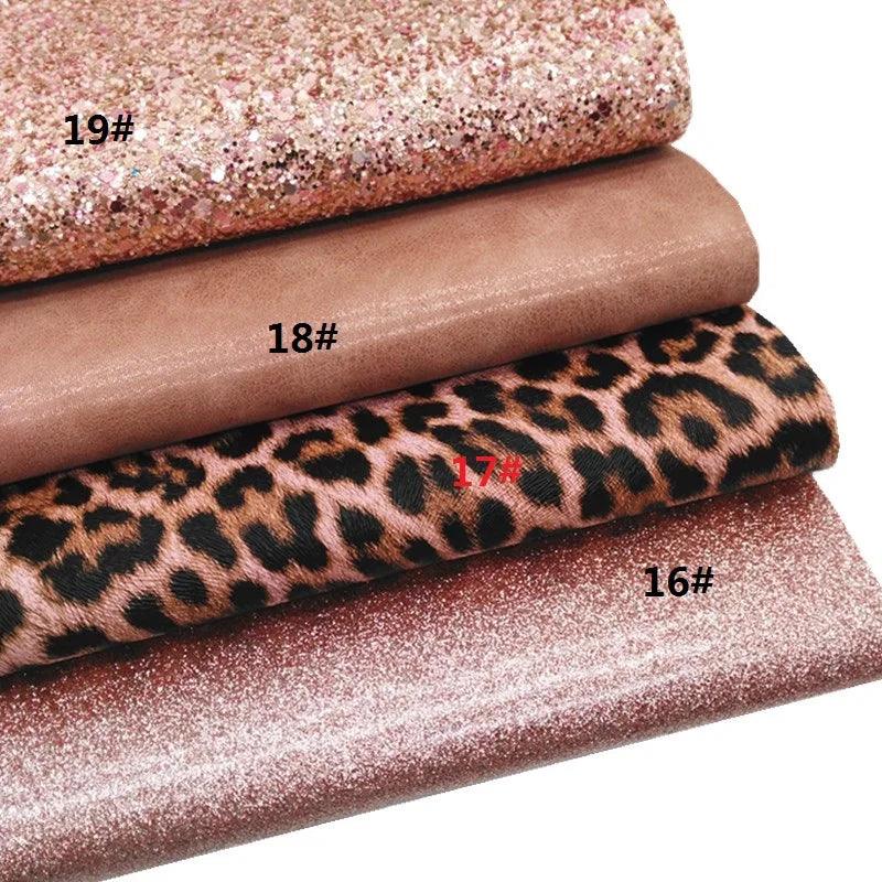 Lisslune | Shiny Pink Tiger & Snake Synthetic Leather DIY Craft Kit