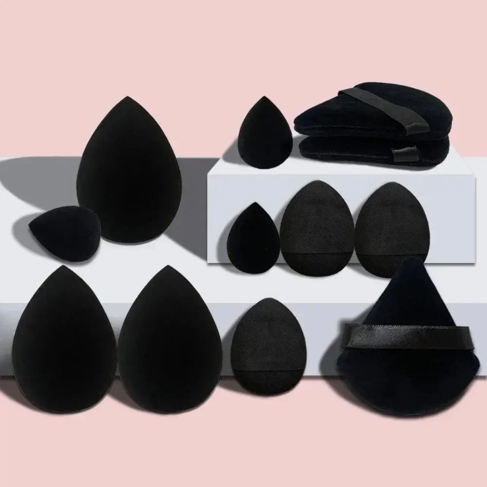 Rynx | 12 Piece Triangular Puff Giant Soft Eye/Concealer Makeup Egg Soft Cosmetic Puff Foundation Sponges Powder Puff Portable Cosmetic Tool