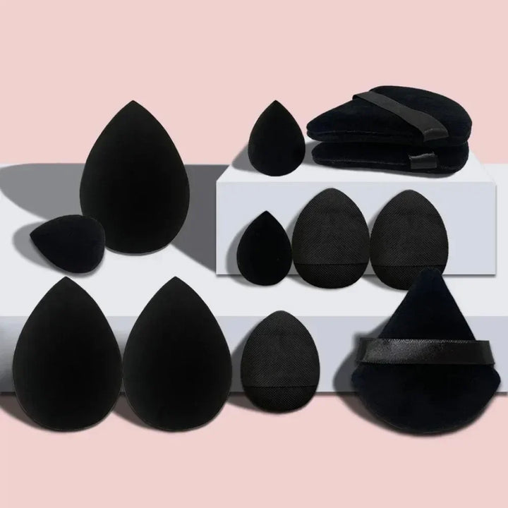 Rynx | 12 Piece Triangular Puff Giant Soft Eye/Concealer Makeup Egg Soft Cosmetic Puff Foundation Sponges Powder Puff Portable Cosmetic Tool