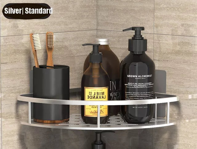 Lisslune | Stylish & Practical No-Drill Shower Corner Shelf – Space-Saving Bathroom Storage Rack