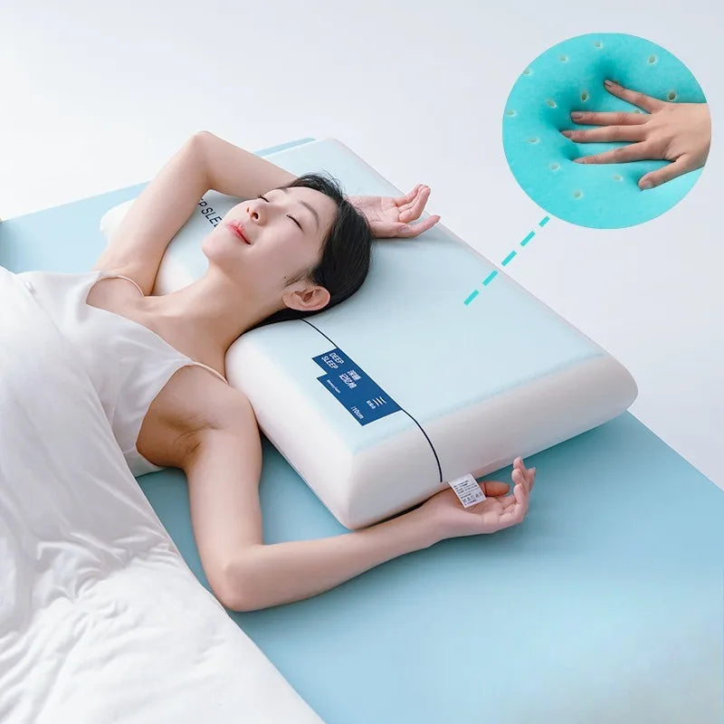 Lisslune | Cooling Gel Memory Foam Neck Support Pillow