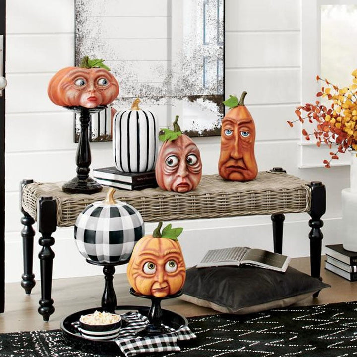 Lisslune | Expressive Pumpkin Faces Halloween Decoration