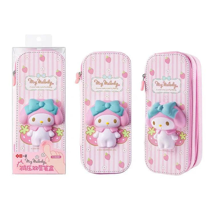 Lisslune | Kuromi & Cinnamoroll Anime-inspired pencil case - Stylish and functional stationery organizer