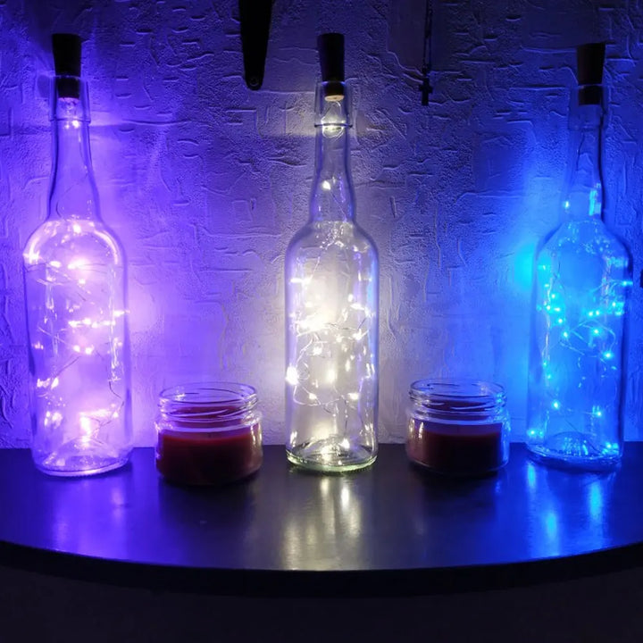 Lisslune | LED fairy lights for bottles – decorative lights with wire for creative lighting and DIY projects