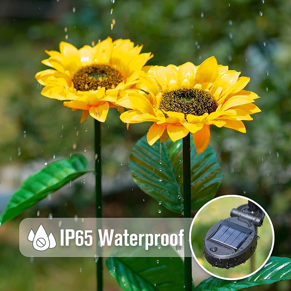 Lisslune | Solar-Sunflowers: Waterproof Garden Joy