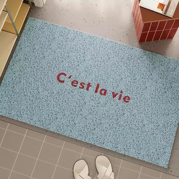Rynx | French PVC Doormat Cuttable Home Entrance Welcome Mat Rug Anti-Dust Pad Outdoor Aesthetic Home Room Decor
