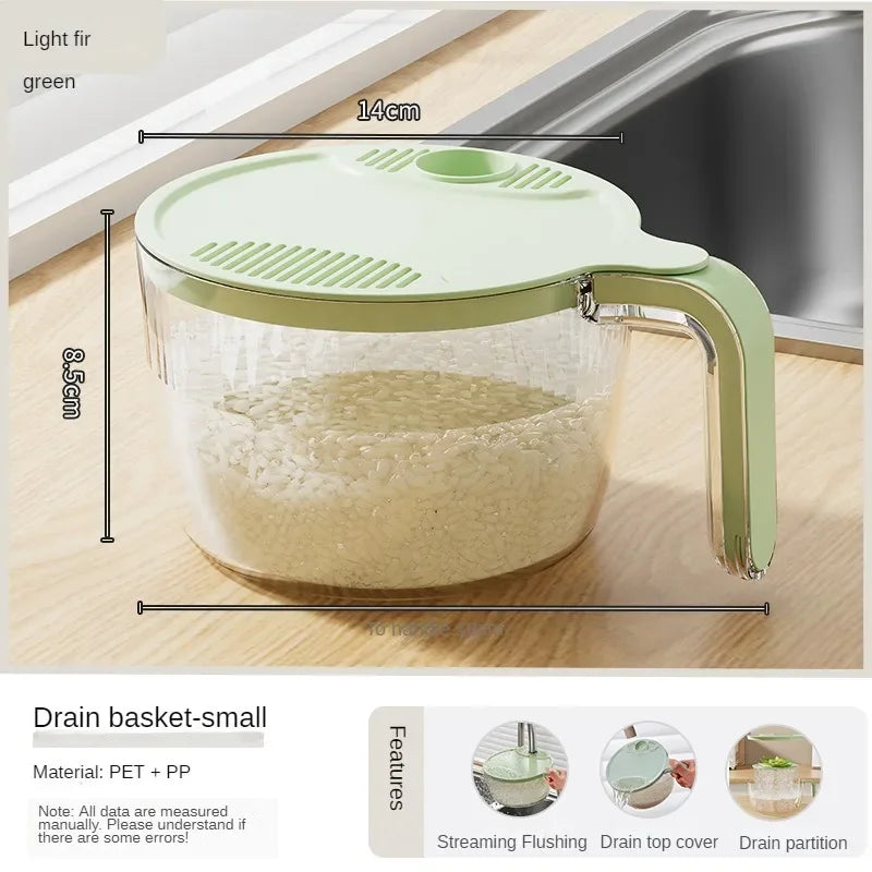 Lisslune | Innovative Rice Filtering System Drainer Basket