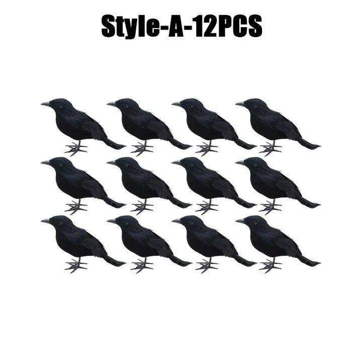 Rynx | Halloween Decoration Simulation Black Crow Raven Bird Repellent Pest Control Pigeon Repellent Garden Decoration Outdoor