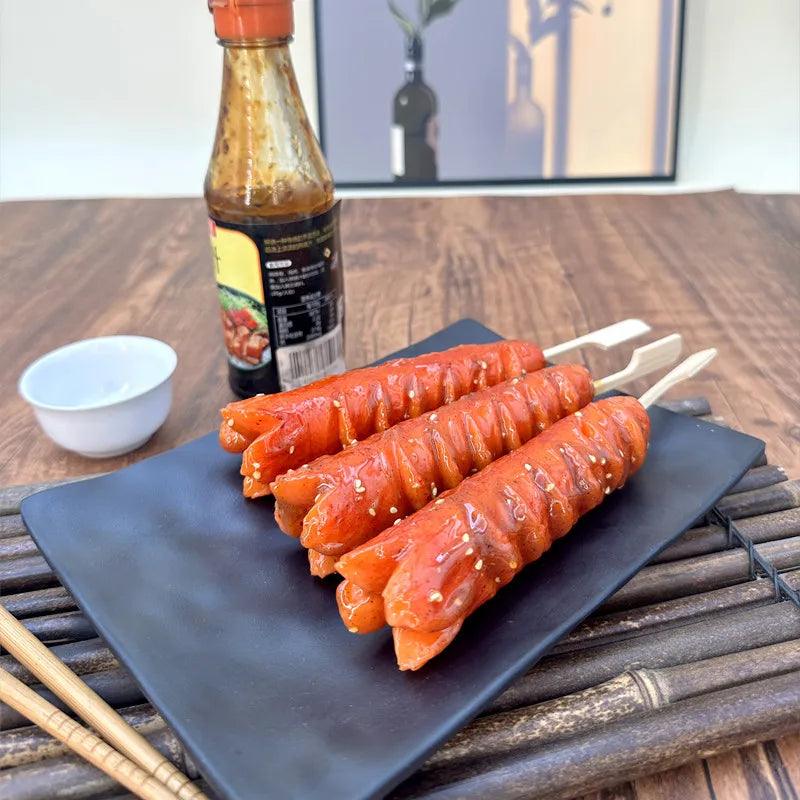 Lisslune | Japanese BBQ Skewer Simulation Model - Artificial Food Display Prop for Kitchen and Night Market