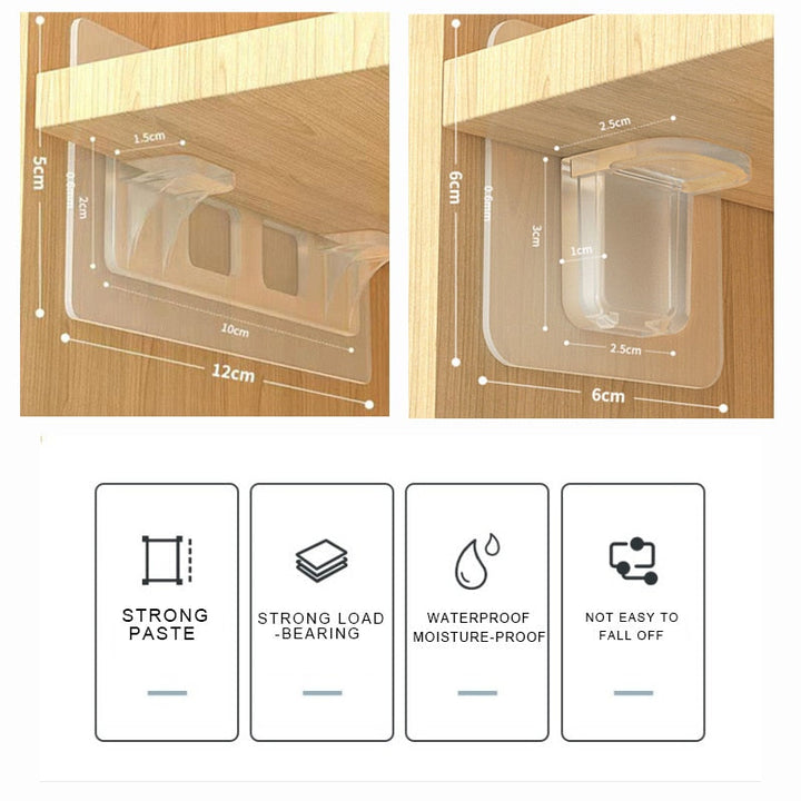 Lisslune | Self-Adhesive Closet Wizard Shelf Support Bracket