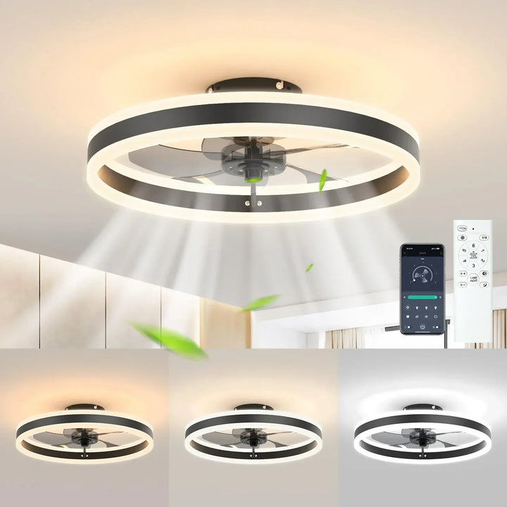Lisslune | Aura Silent LED Ceiling Fan Light