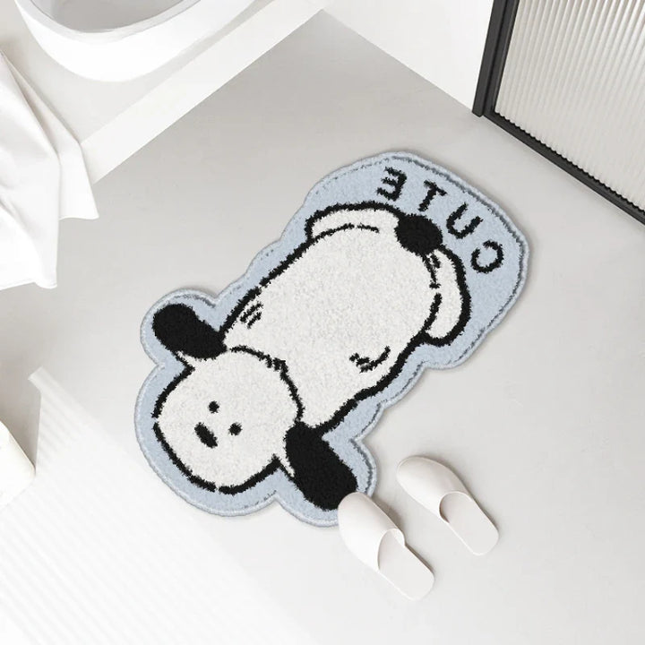 Rynx | Cartoon Puppy Living Room Sofa Rugs Sweet Soft Girls Bedroom Nightstand Rug Blue Plush Wardrobe Coffee Table Rugs