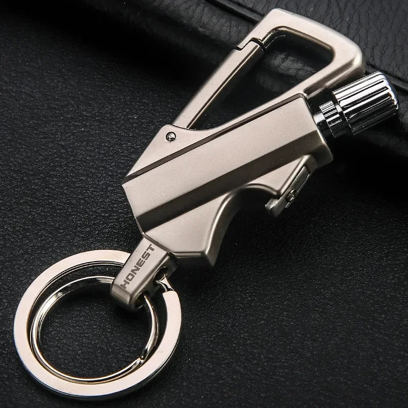 Lisslune | FlareKey – Multifunction Keychain Lighter | Windproof Kerosene Lighter for Outdoor & Everyday Use