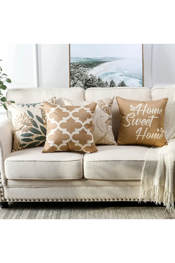 Lisslune | Leaf Linen Pillowcase