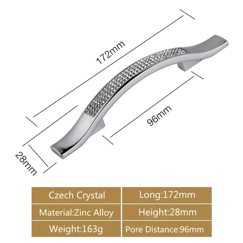 Lisslune | Luxurious Gold and Crystal Cabinet Handles - Exquisite Design and Lasting Quality