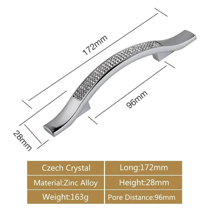 Lisslune | Luxurious Gold and Crystal Cabinet Handles - Exquisite Design and Lasting Quality