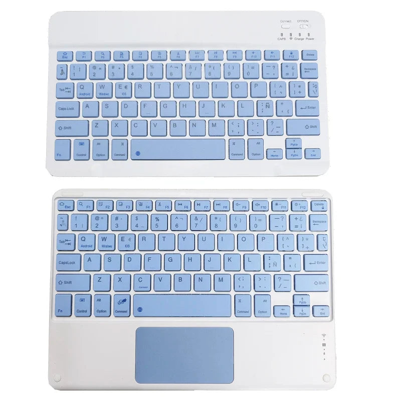 Lisslune | Spanische Tastaturhülle für iPad 10th Air 11 Air 5 4 10.9 Hülle 10.2 9th 8th Pro 11 10.5 Air 3 Wireless Magnet PU Flip Standhülle