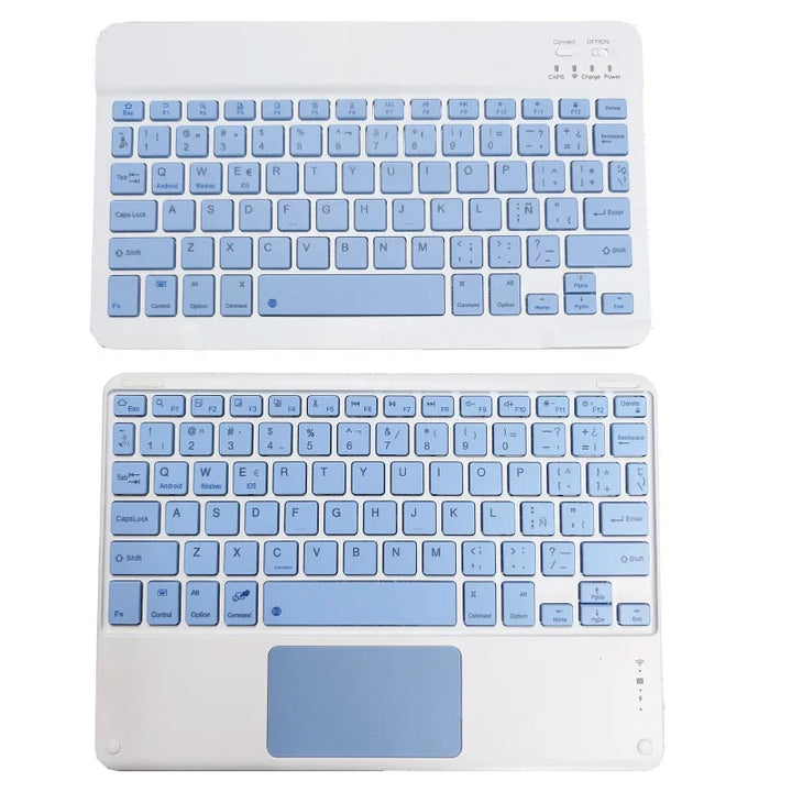 Lisslune | Spanische Tastaturhülle für iPad 10th Air 11 Air 5 4 10.9 Hülle 10.2 9th 8th Pro 11 10.5 Air 3 Wireless Magnet PU Flip Standhülle