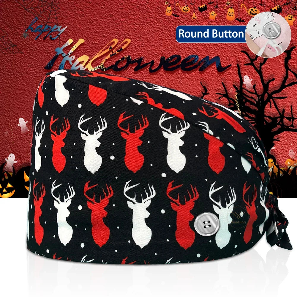 Lisslune | Surgical Skull Print Apron with Adjustable Design and Button
