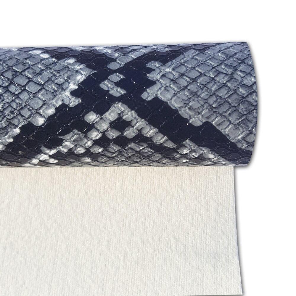 Lisslune | Exotic python pattern vegan leather roll for creative handmade accessories