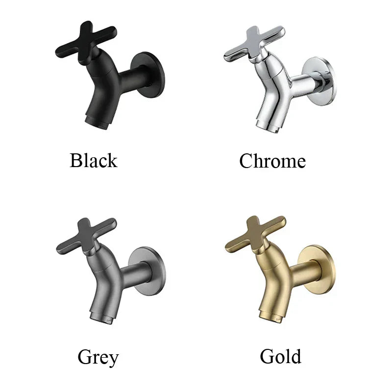 Lisslune | BrassFlow – Wall-Mounted Cold Water Tap in Solid Brass
