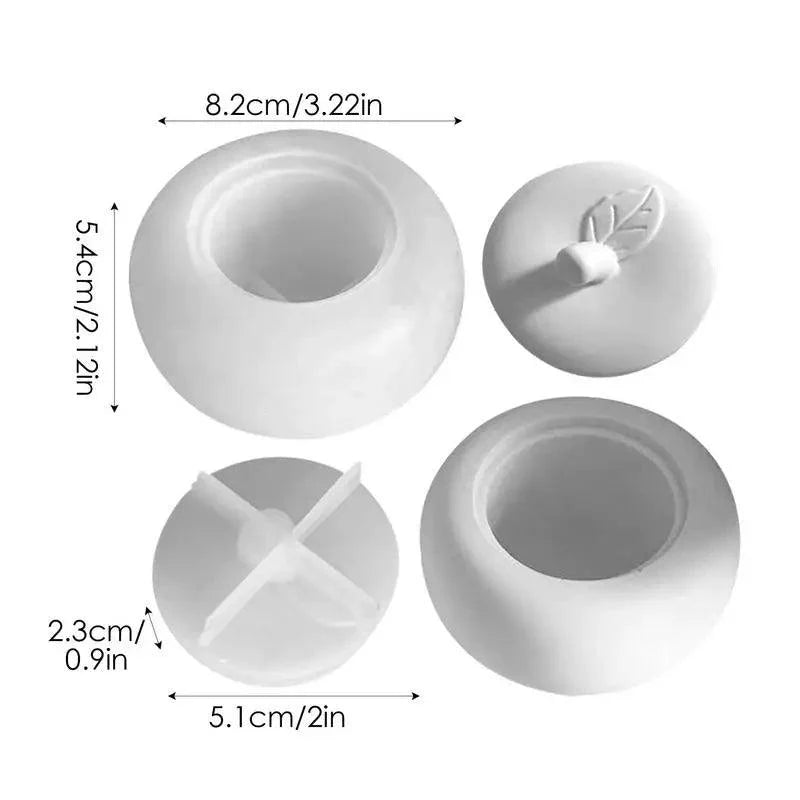 Lisslune | Fruit-shaped DIY Silicone Candle Pot Mold for Jewelry Storage and Home Decoration