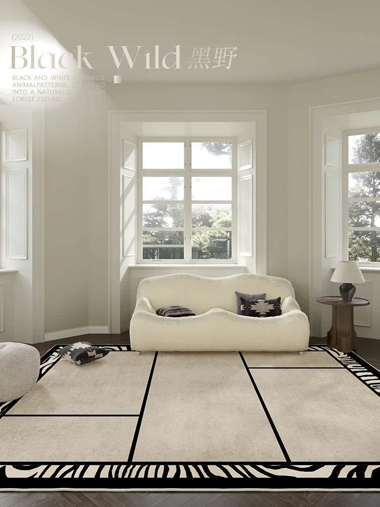 Rynx | Luxury Fashion Minimalist Living Room Carpet Abstract Art Easy to Clean lint-free Carpet Home Decor 패션 러그 модный ковер Tapis Rug