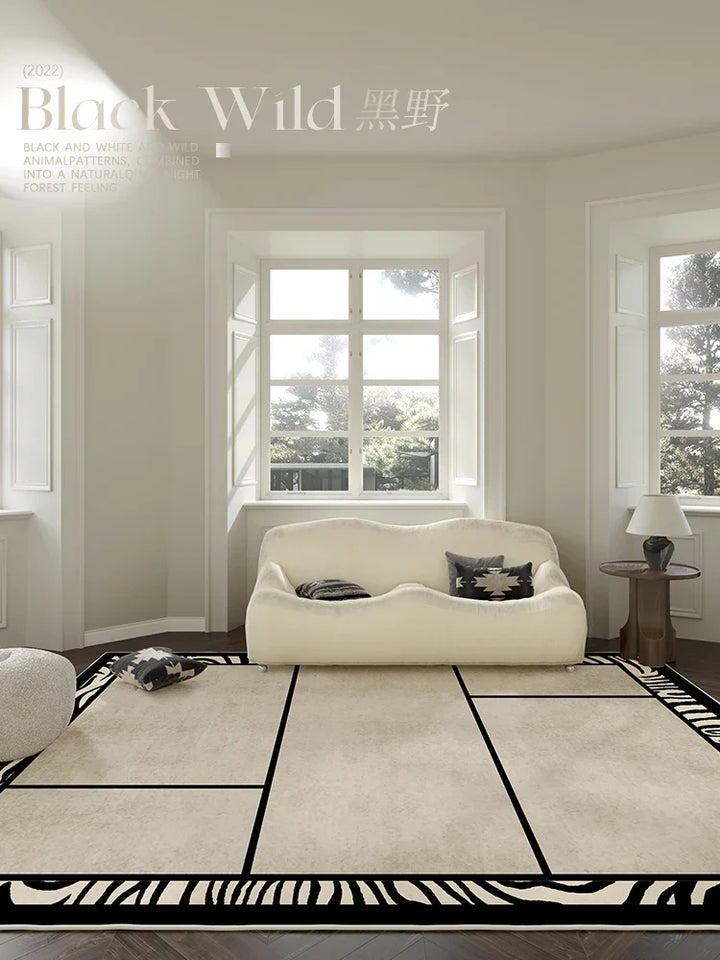 Rynx | Luxury Fashion Minimalist Living Room Carpet Abstract Art Easy to Clean lint-free Carpet Home Decor 패션 러그 модный ковер Tapis Rug