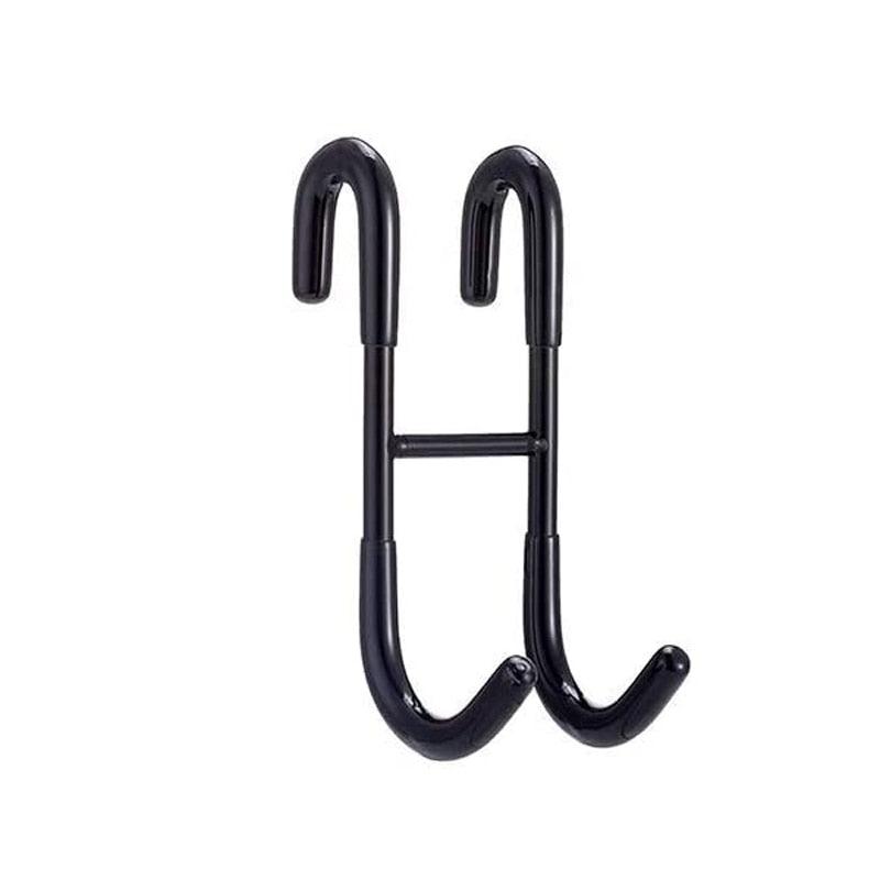 Lisslune | Stylish shower glass door hooks made of stainless steel with soft silicone grips - Pack of 2