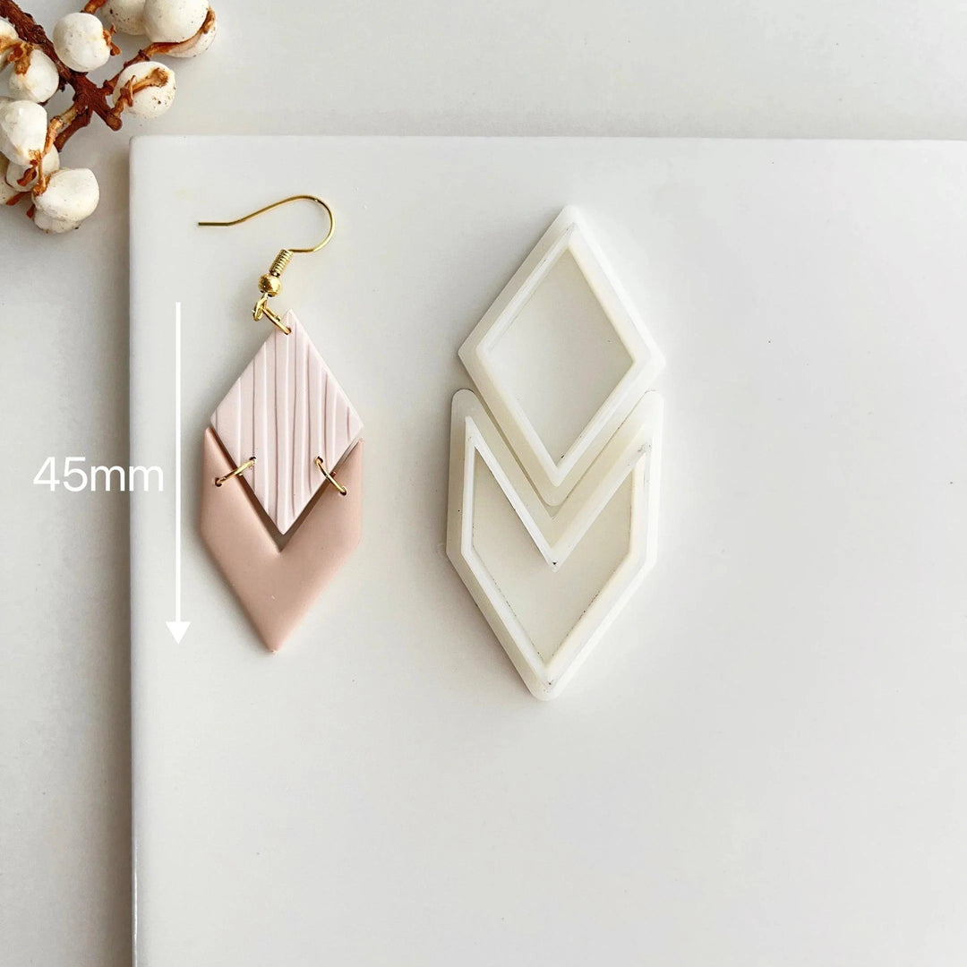 Lisslune | Creative geometric polymer ceramic cutters for unique earring creations