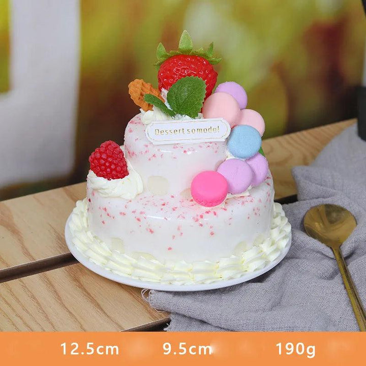 Lisslune | Realistic Synthetic Fruit Cake Model for Home Decor and Photography - 1 pc. FCYY-MIX2