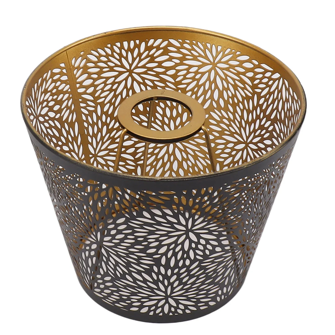 Lisslune | Metal lampshade with gold pattern