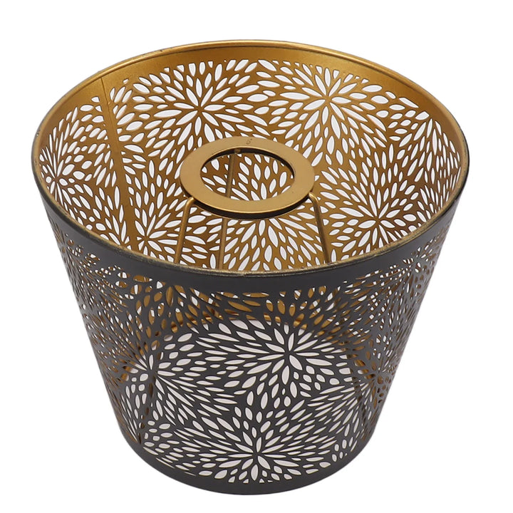 Lisslune | Metal lampshade with gold pattern