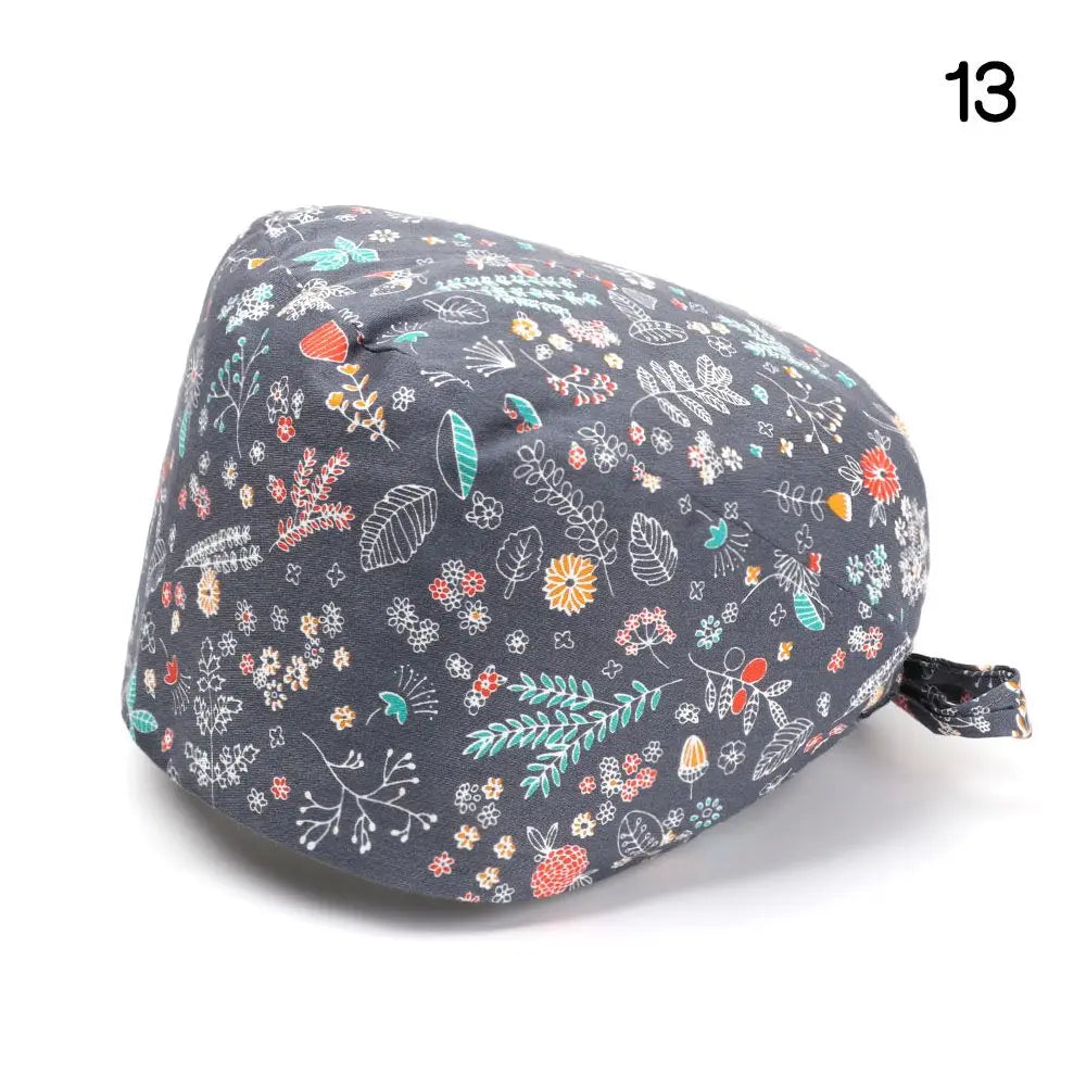 Lisslune | Adjustable surgical cap with ponytail holder and buttons