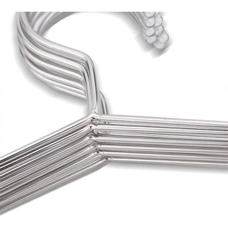 Lisslune | 50-pack durable stainless steel hangers for organizing the children's wardrobe
