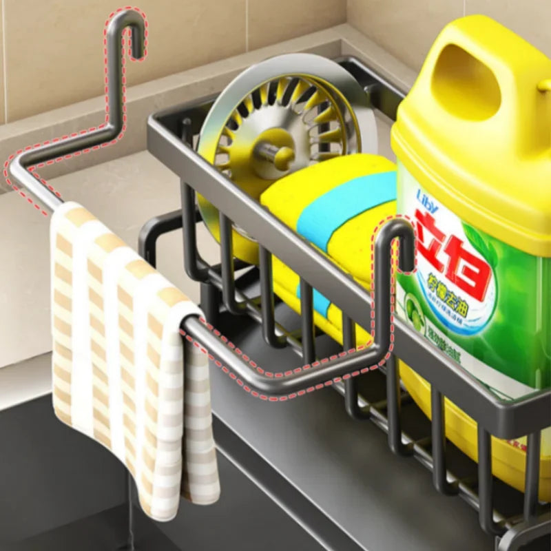 Lisslune | Easy Smart Sliding Rack Sink Organizer