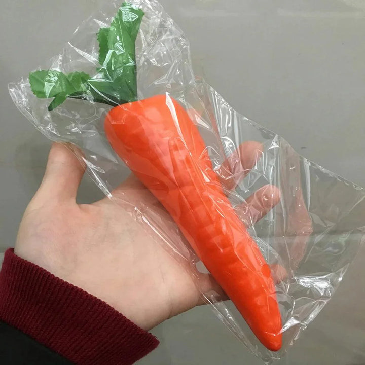 Lisslune | Set of 4 Realistic Foam Carrot Decorations for Cheerful Celebrations and Home Accents