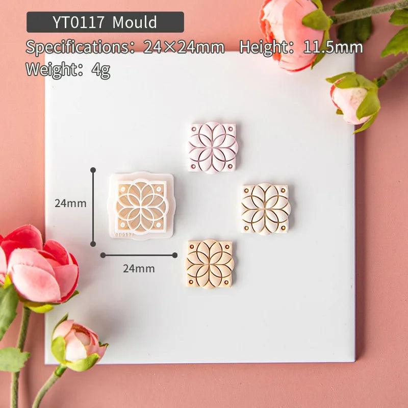 Lisslune | Flower and geometric polymer clay cutters for unique earrings and jewelry creations