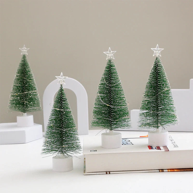 Rynx | New Glowing Mini Christmas Trees Beautiful Small Artificial Christmas Trees Table Decorations Christmas Decorations for Home